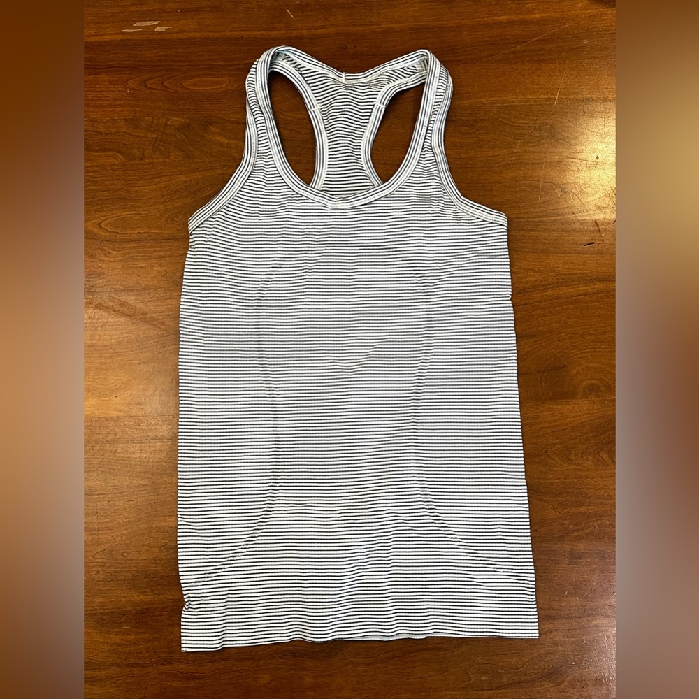 lululemon striped swiftly tank